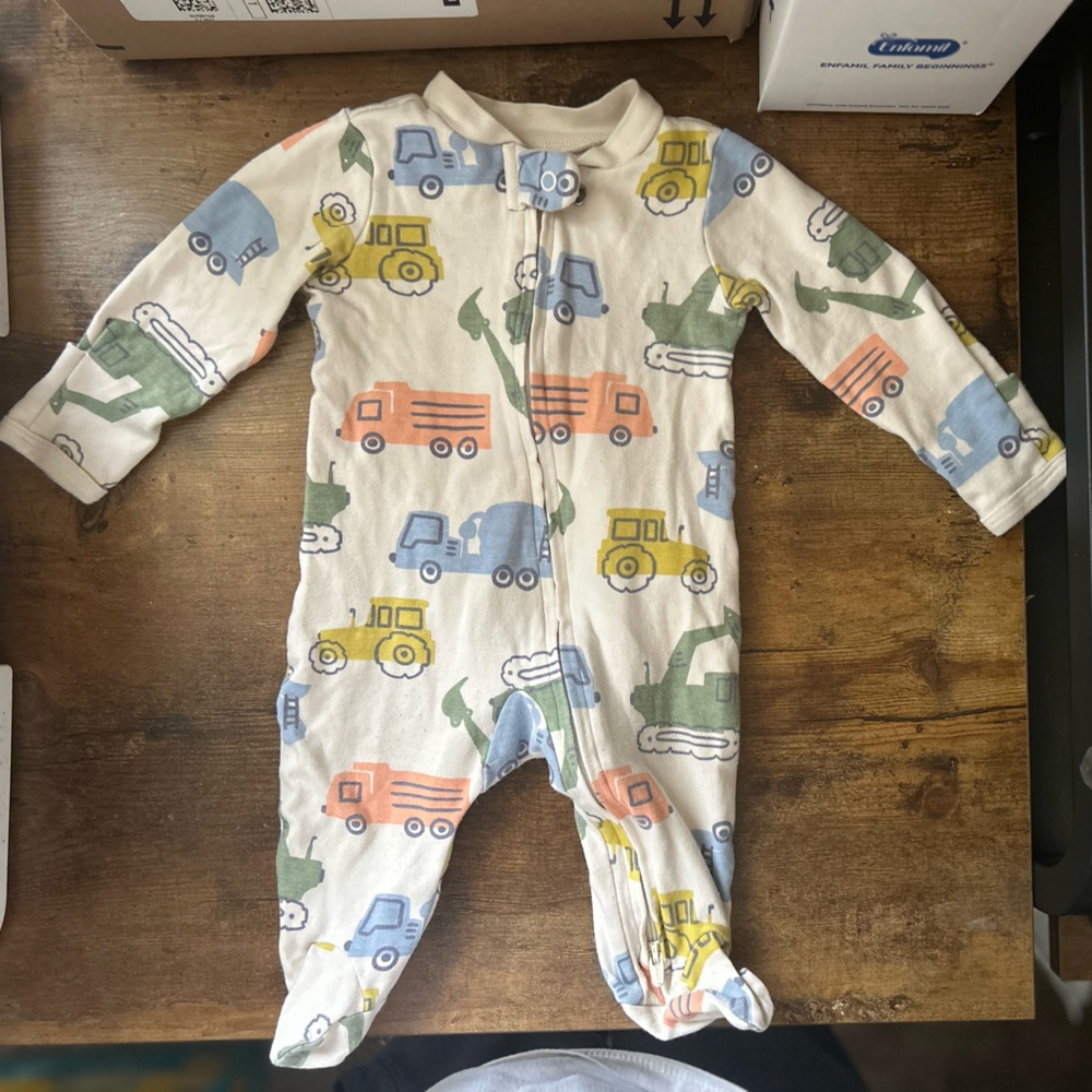 Carter's Multicolor Truck Print Footie